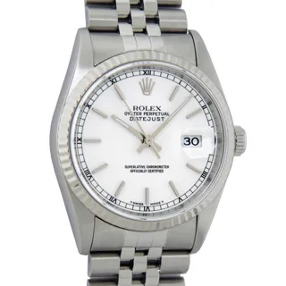 Rolex Datejust Stainless steel and 14k white gold White