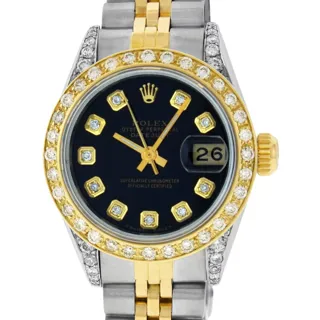 Rolex Datejust Stainless steel and 18k yellow gold Black