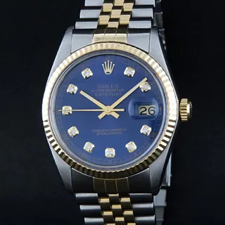 Rolex Datejust Yellow gold and Stainless steel Blue