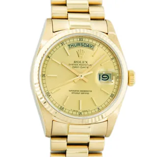 Rolex Day-Date 18k yellow gold Champagne