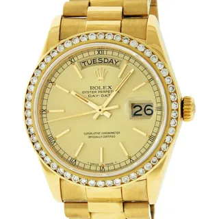 Rolex Day-Date 18k yellow gold Champagne