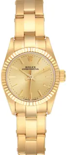 Rolex President 67198 24mm Yellow gold champagne