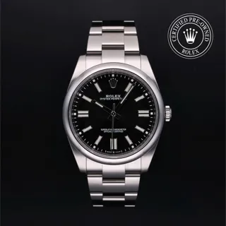 Rolex Oyster Perpetual 41 124300 Stainless steel Black