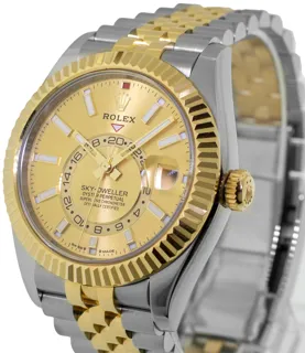 Rolex Sky-Dweller 336933 Stainless steel and 18k yellow gold Champagne