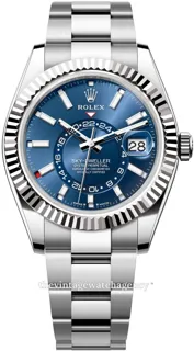 Rolex Sky-Dweller 336934-0005 White gold and Stainless steel Blue