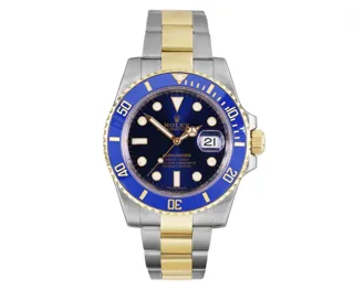 Rolex Submariner Stainless steel and 18k yellow gold Blue