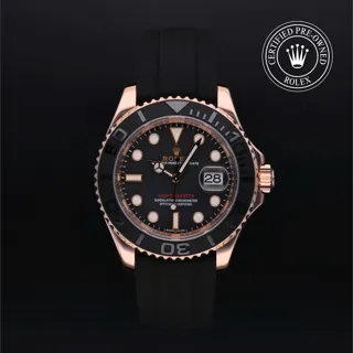 Rolex Yacht-Master 116655-0001 Ceramic and Rose gold Black