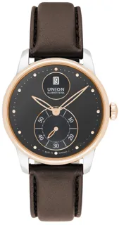 Union Glashütte Seris D905.228.46.081.01 Stainless steel$18kt rose gold Gray