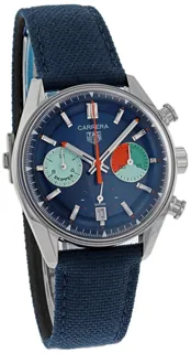 TAG Heuer Carrera Automatik Chronograph Skipper CBS2213.FN6002 Stainless steel Blue