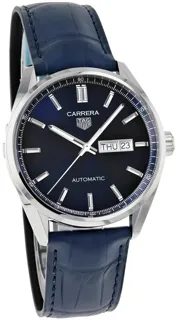 TAG Heuer Carrera Calibre 5 WBN2012.FC6502 Stainless steel Blue