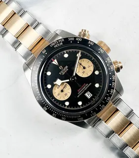 Tudor Black Bay Chronograph 79363N-0001 Yellow gold and Stainless steel Black