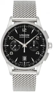 Union Glashütte Noramis Chronograph D008.427.11.057.00 42mm Stainless steel Black