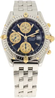 Breitling Chronomat B13050 39mm Yellow gold and Stainless steel Blue