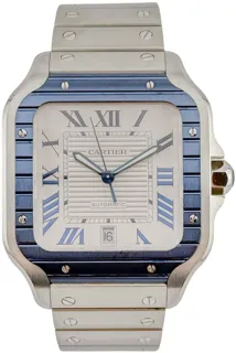 Cartier Santos WSSA0047 Stainless steel White