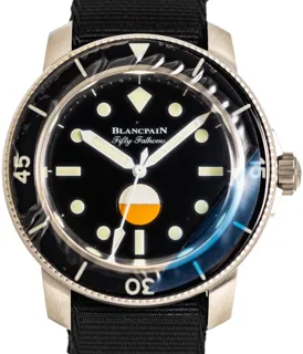 Blancpain Fifty Fathoms 5008 11B30 NABA 40.5mm Stainless steel Black