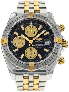 Breitling Chronomat B13356 Yellow gold and Stainless steel Black