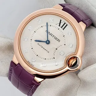 Cartier Ballon Bleu de Cartier 36.5mm Rose gold Silver