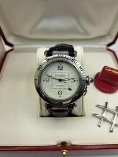 Cartier Pasha W31059H3 Stainless steel White