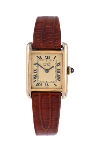 Cartier Tank 20mm Silver Champagne