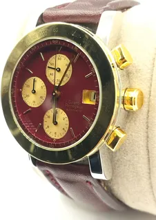 Girard-Perregaux GP 7000 7000 GBM Yellow gold and Stainless steel Burgundy