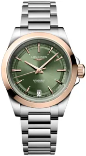 Longines Conquest L3.430.5.02.6 Stainless steel$rose gold Green