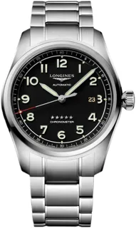 Longines Spirit L3.811.4.53.9 Stainless steel Black