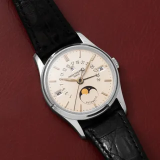 Patek Philippe Retrograde Perpetual Calendar 5050P Platinum Silver