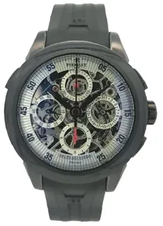 Perrelet Split Second Chronograph Skeleton Dial A1045 Stainless steel and Black PVD