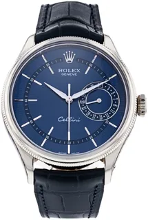 Rolex Cellini 50519 39mm White gold Blue