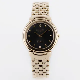 Rolex Cellini 6622/8 33mm Yellow gold Black