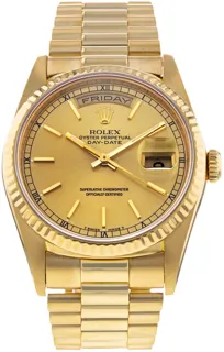 Rolex Day-Date 36 18238 Yellow gold Champagne