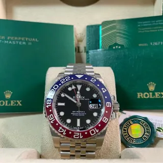 Rolex GMT-Master II 126710BLRO 40mm Stainless steel Black