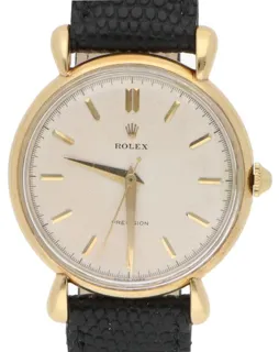 Rolex Precision 3745 35mm Yellow gold White