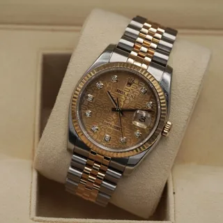 Rolex Datejust 116233-0155 Yellow gold and Stainless steel Champagne