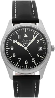 Glashütte Senator Navigator 1033070704 36mm Stainless steel Black