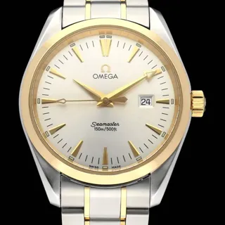 Omega Aqua Terra 2317.30.00 39mm Yellow gold and Stainless steel Silver