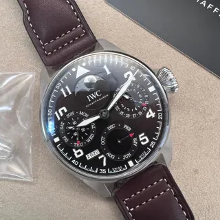 IWC Big Pilot IW503801 ( EXUPÉRY) 46mm Stainless steel Brown