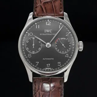 IWC Portugieser IW500106 42.5mm White gold Gray