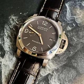 Panerai Luminor 1950 PAM 00351 44mm Titanium Brown