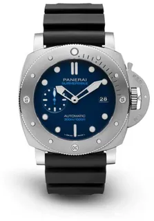 Panerai Submersible PAM 00692 47mm Titanium Blue