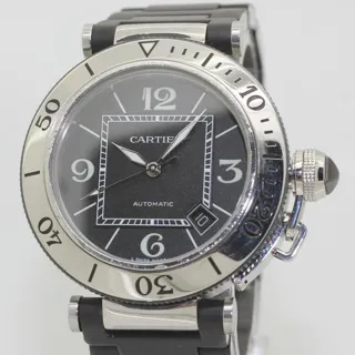 Cartier Pasha Seatimer Stainless steel Black