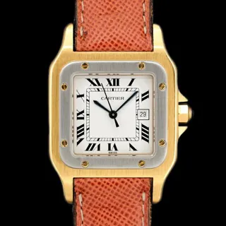 Cartier Santos 2960 29mm Yellow gold White