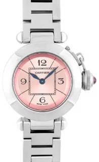 Cartier Pasha W3140008 27mm Stainless steel Pink