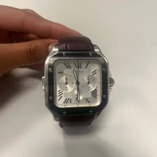 Cartier Santos WSSA0017 43.3mm Stainless steel Silver