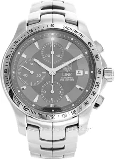 TAG Heuer LINK Chronograph CJF2115.BA0576 42mm Stainless steel Gray