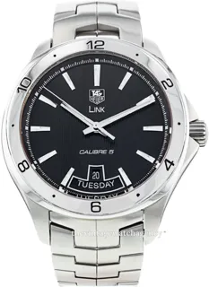 TAG Heuer Link wat2010.ba0951 42mm Stainless steel Black