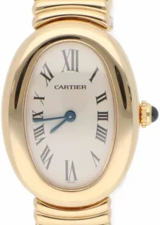 Cartier Baignoire 1954 23mm Yellow gold White