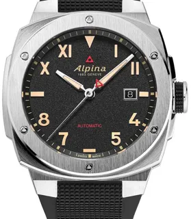 Alpina Alpiner AL-525BB4AE6 41mm Stainless steel Black