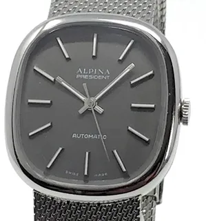 Alpina AL 90-209 90 34mm Stainless steel Gray