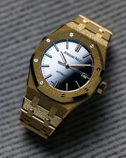 Audemars Piguet Royal Oak 15454BA.GG.1259BA.02 37mm Yellow gold Silver